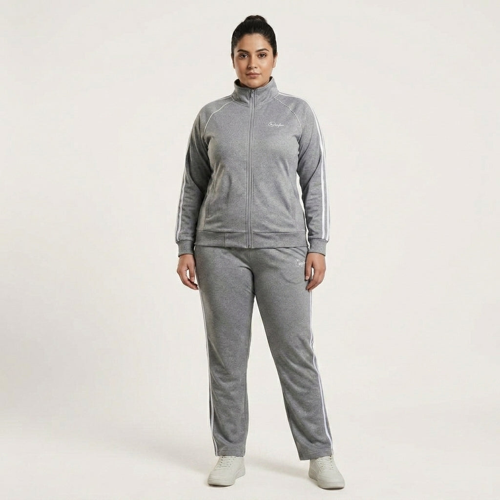Conjunto Deportivo Mujer —Gris Perla Jaspe