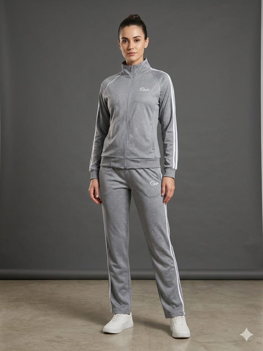 Conjunto Deportivo Mujer —Gris Perla Jaspe