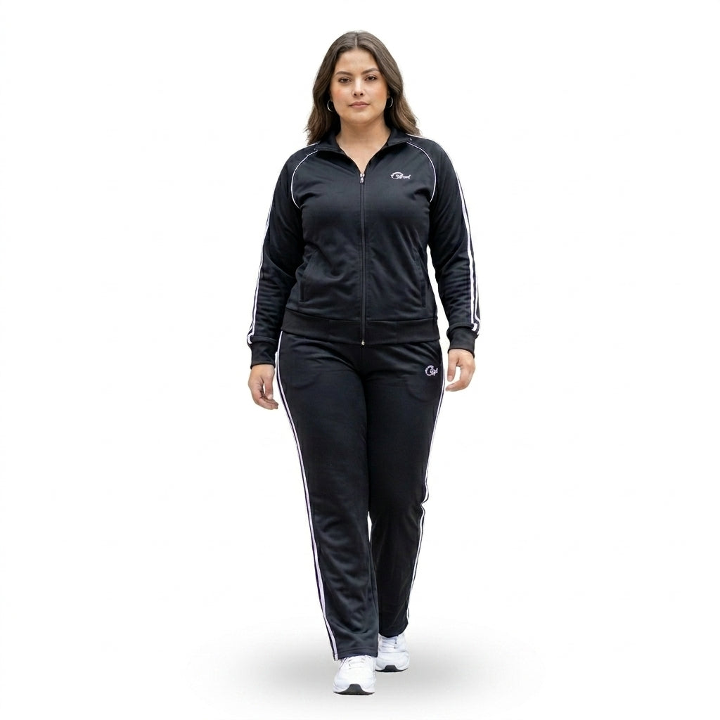 Conjunto Deportivo Mujer — Negro Mate